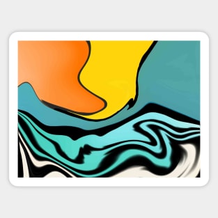 Happy colorful abstraction Magnet